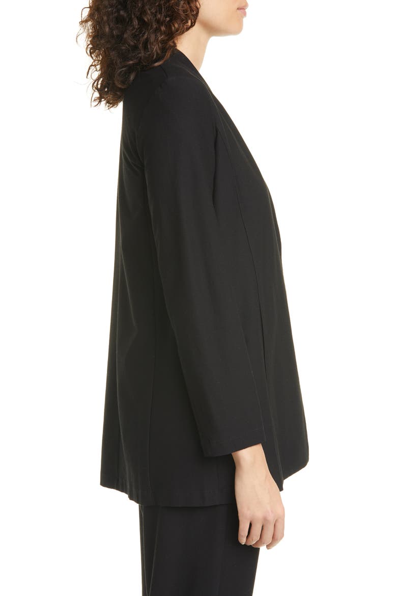 Open Front Shawl Jacket, Alternate, color, BLACK
