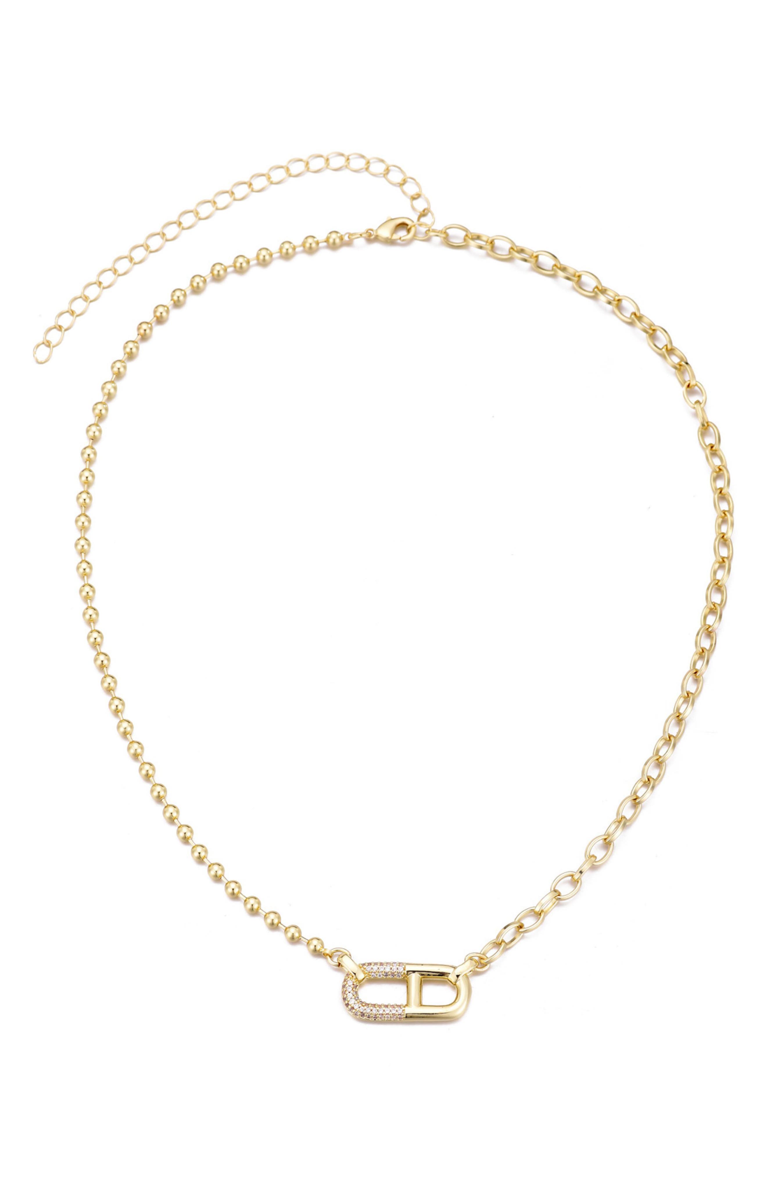 Adornia Mixed Chain Necklace