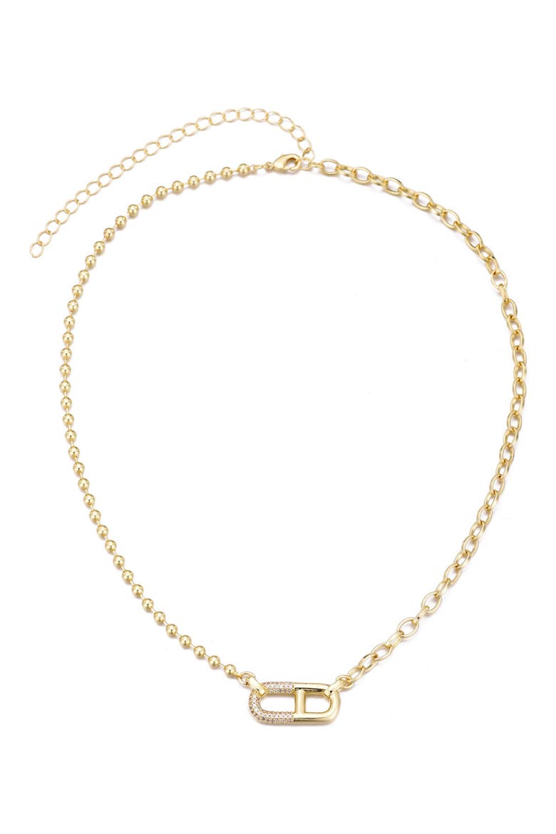 Mixed Chain Necklace, Main, color, GOLD