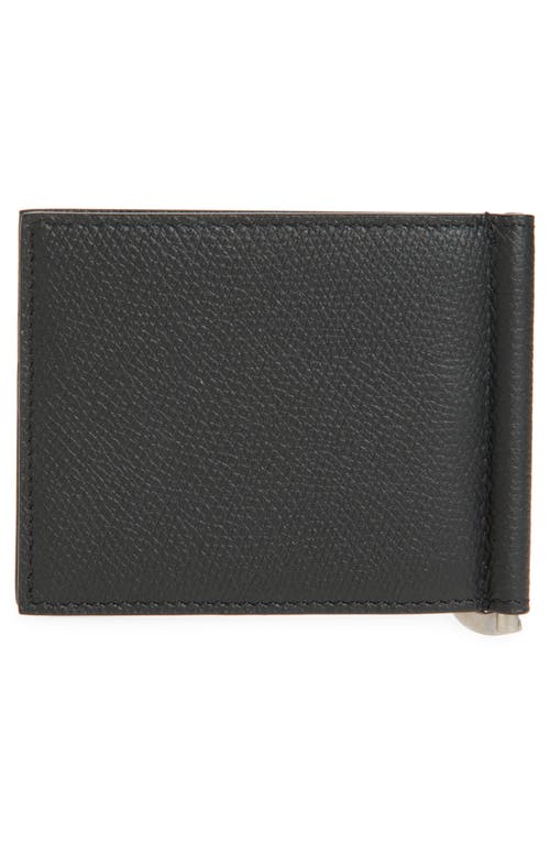 Valentino Garavani Vlogo Leather Bifold Wallet In Black