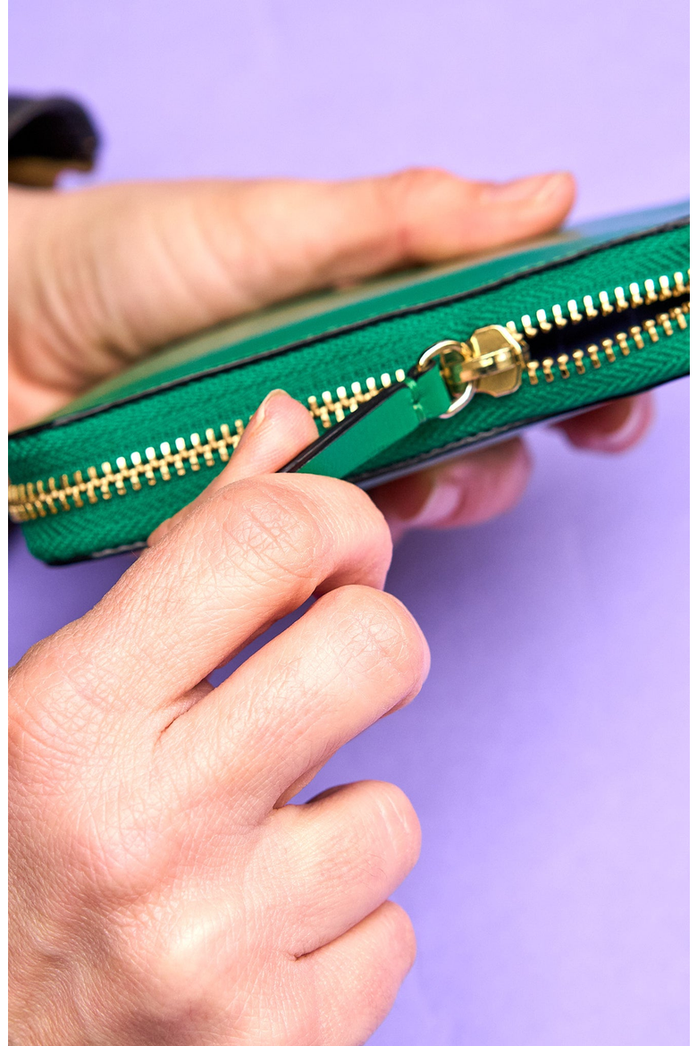 Joy Zip Around Wallet, Alternate, color, Emerald