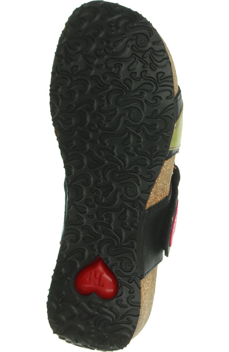 Think! Mizzi Floral Sandal, Alternate, color, Black/ Kombi