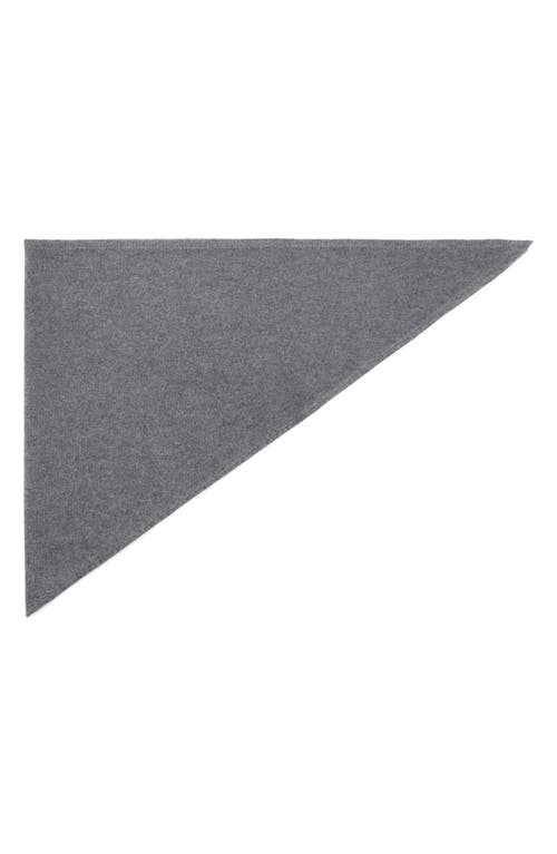 Mango Wool & Cashmere Blend Scarf In Gray