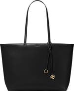 Tory Burch Top Zip Leather Tote