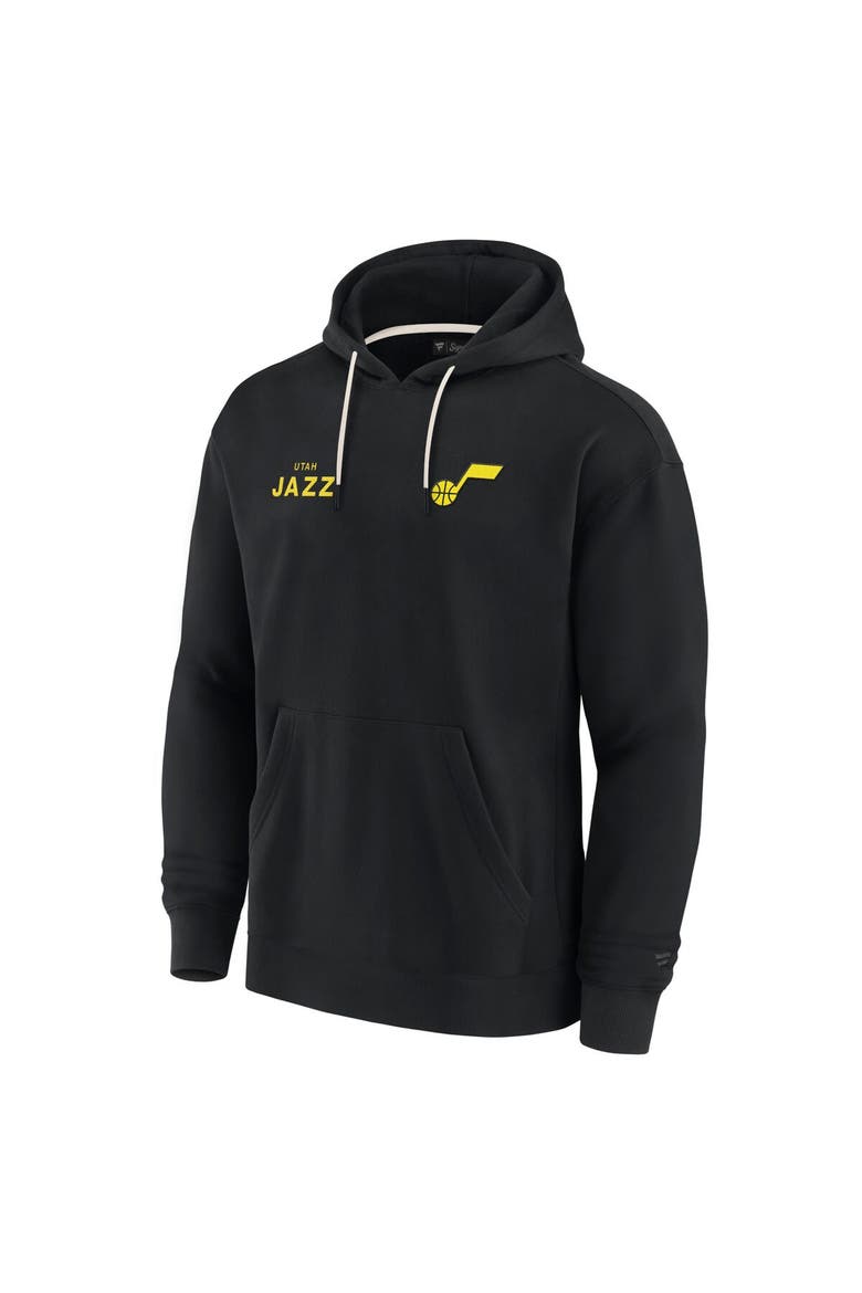 Unisex Fanatics Signature Black Utah Jazz Elements Super Soft Fleece Pullover Hoodie, Alternate, color, Black