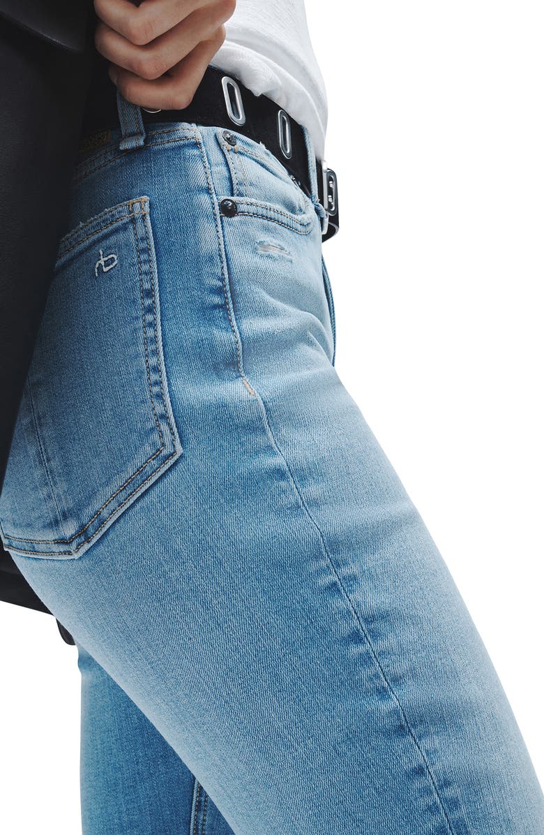 rag & bone Nina High Waist Skinny Jeans, Alternate, color, Clemente