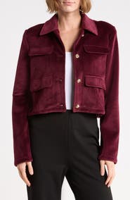 T Tahari Cropped Corduroy Jacket
