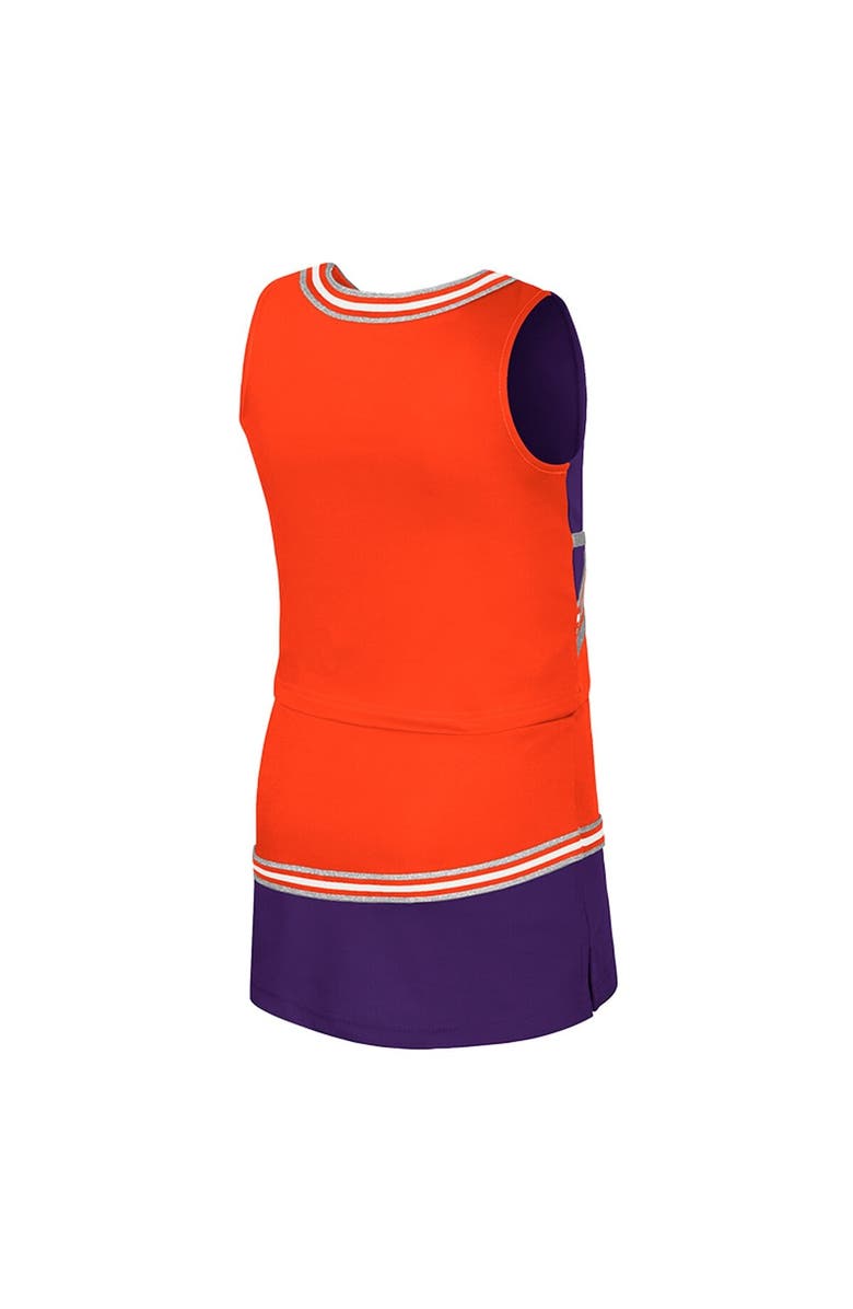 COLOSSEUM Girls Youth Colosseum Orange Clemson Tigers Lollipop Park Cheer Two-Piece Set, Alternate, color, 