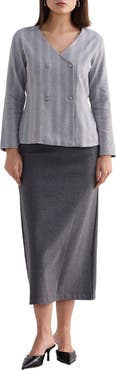 Reistor Fitted Cotton Tweed Jacket