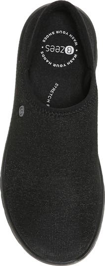 BZees Women's Getaway Slip On Shoes - Hunter Green Shimmer Size 6 - Lightweight Comfort Walking Shoes