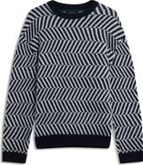 Ted Baker Sergej Zigzag Wool Blend Sweater