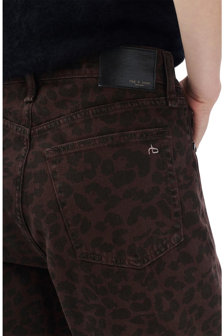 Shea High Waist Relaxed Straight Leg Jeans, Alternate, color, LEOPARD