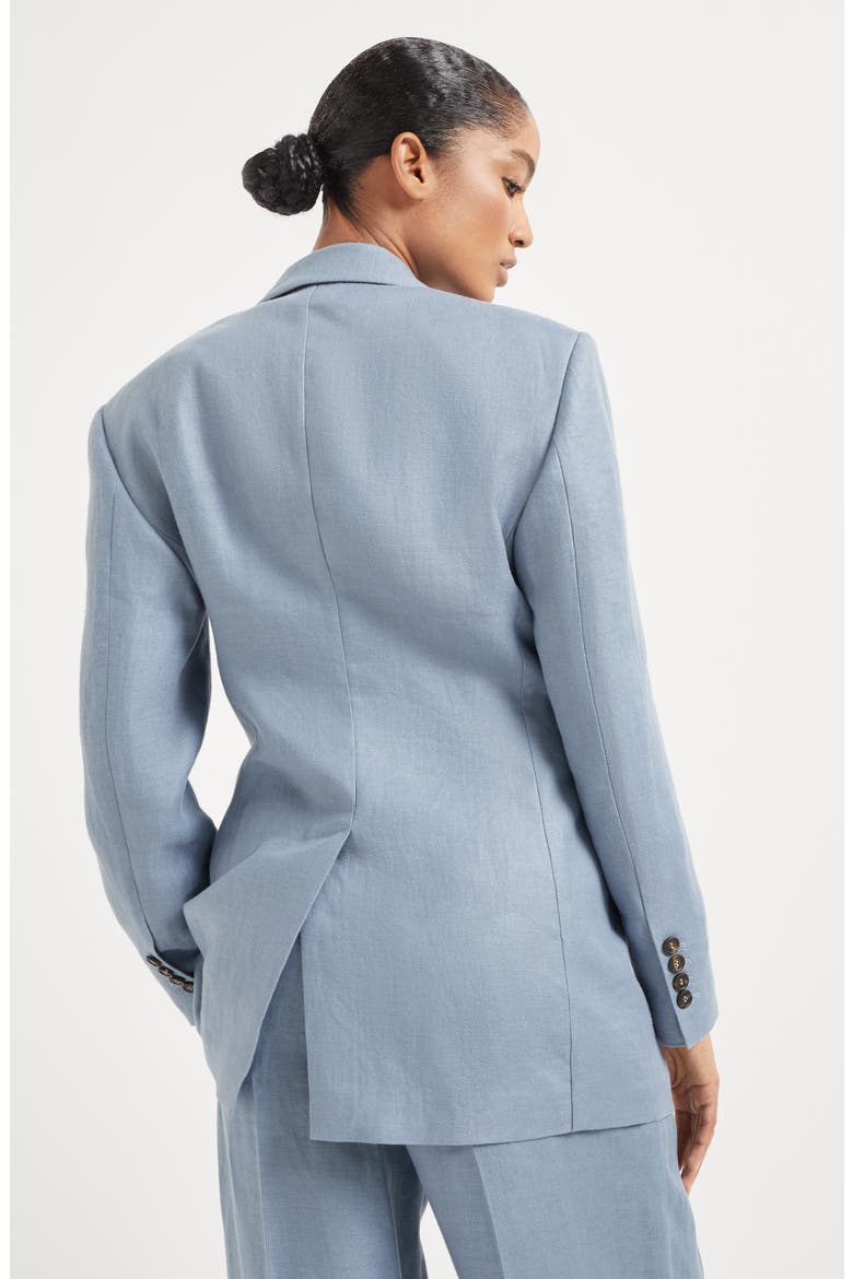 Gabardine blazer, Alternate, color, Avio Blue