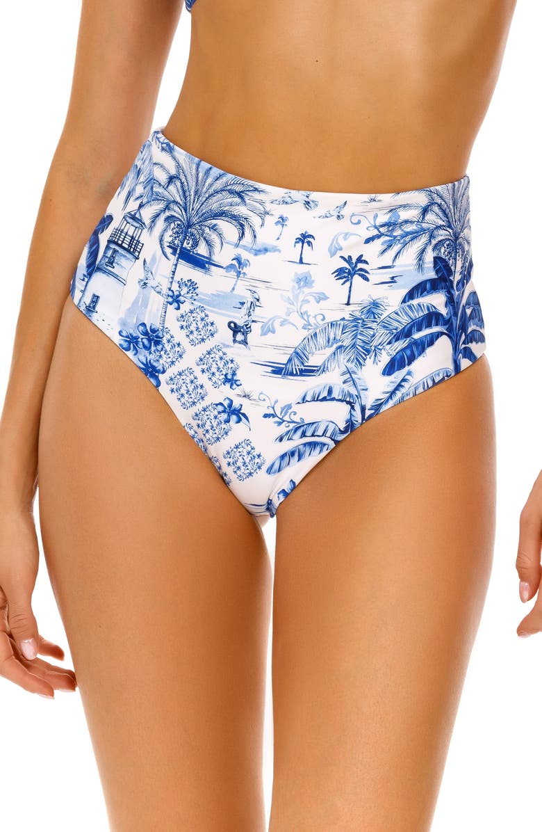 Agua Bendita Alicia Tales Reversible Bikini Bottoms, Main, color,