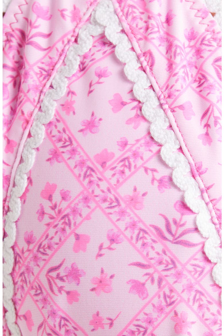 Lace Trim Halter Bikini Top, Alternate, color, STARLIGHT SALOON