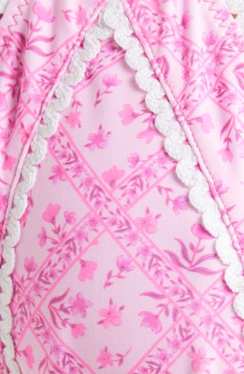 Lace Trim Halter Bikini Top