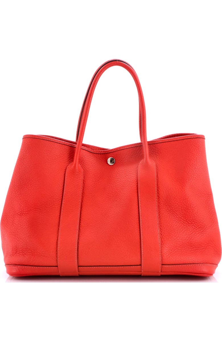 Pre-Owned Hermes Garden Party Tote Leather 36, Alternate, color, Geranium