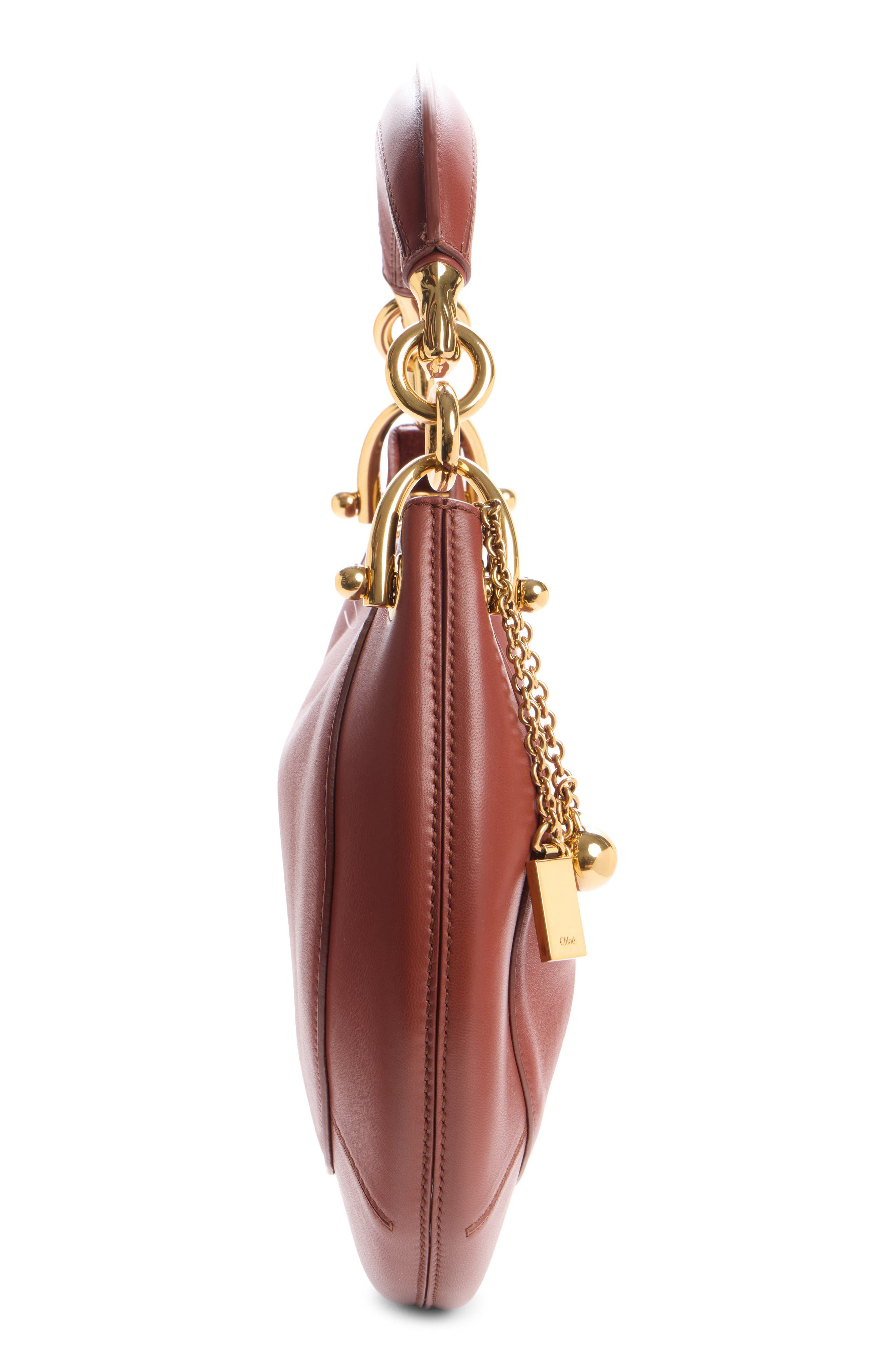 Banana Leather Hobo Bag, Alternate, color, BLUSHY BROWN