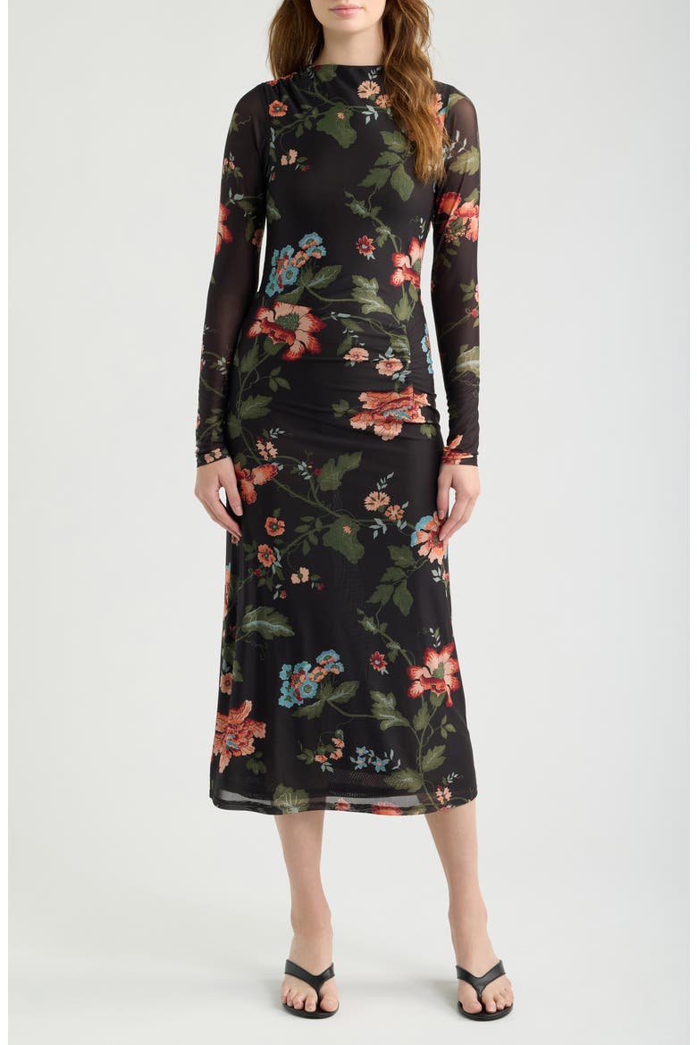 Katya Midi Dress, Main, color, CHDF