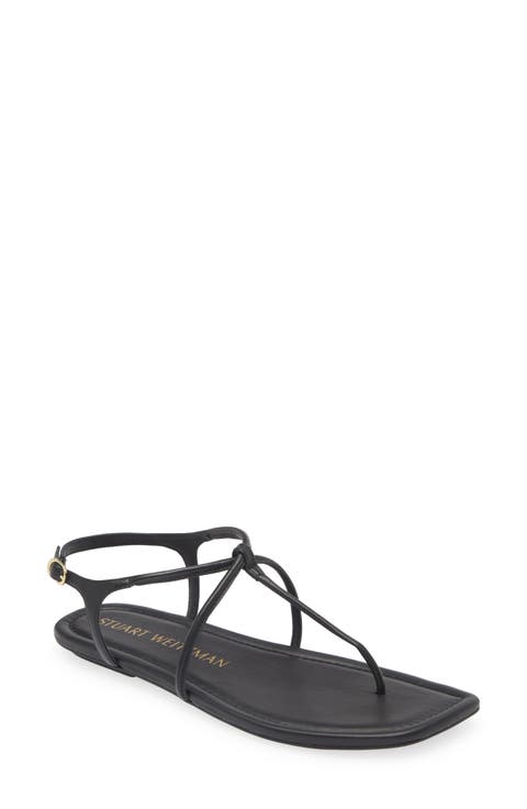 サンダル・ミュール Stuart Weitzman STUFLEX T-STRAP SLIDE SANDAL (SA749_BLK) Stuart Weitzman Stuflex T-Strap Slide SKU: 9734434 - YouTube