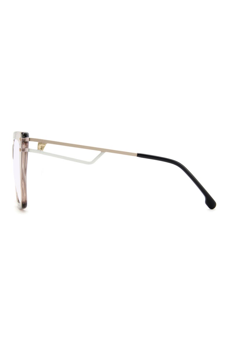 55mm Square Optical Glasses, Alternate, color, BEIGE/ BLUE