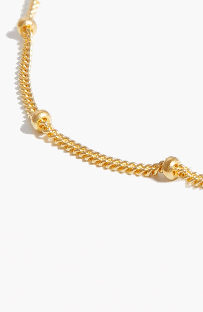 YOJ Conchigla Beaded Shell Choker Necklace in Gold, Alternate, color, Gold