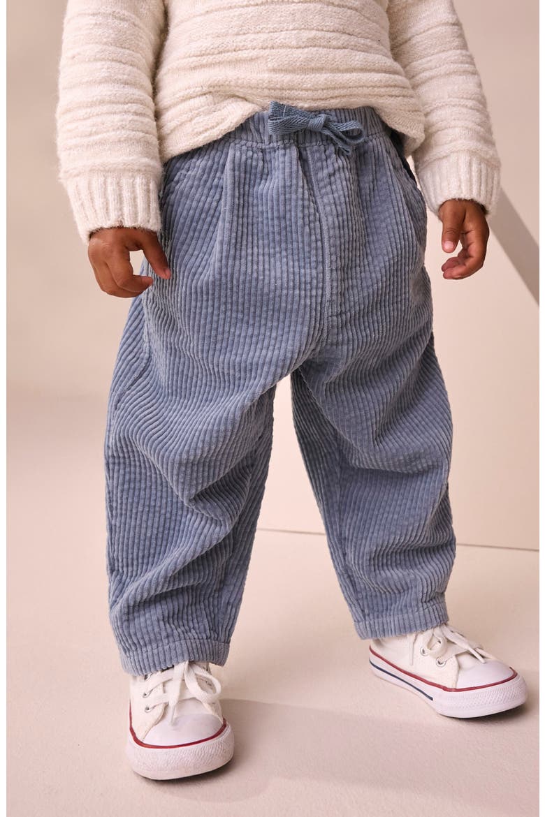 Kids' Barrel Leg Corduroy Pants, Alternate, color, BLUE