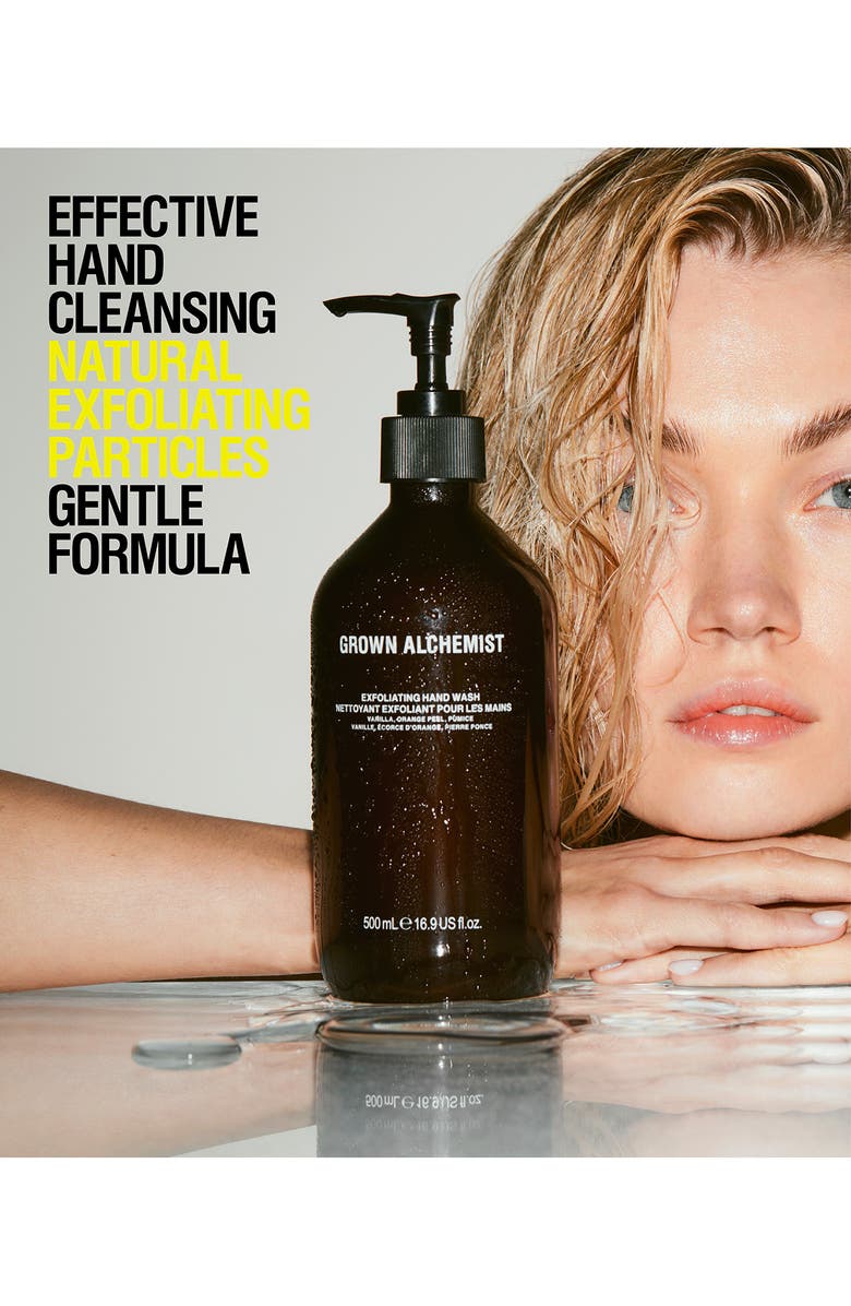 GROWN ALCHEMIST Exfoliating Hand Wash Cleanser with Vanilla, Orange Peel & Pumice, Alternate, color,