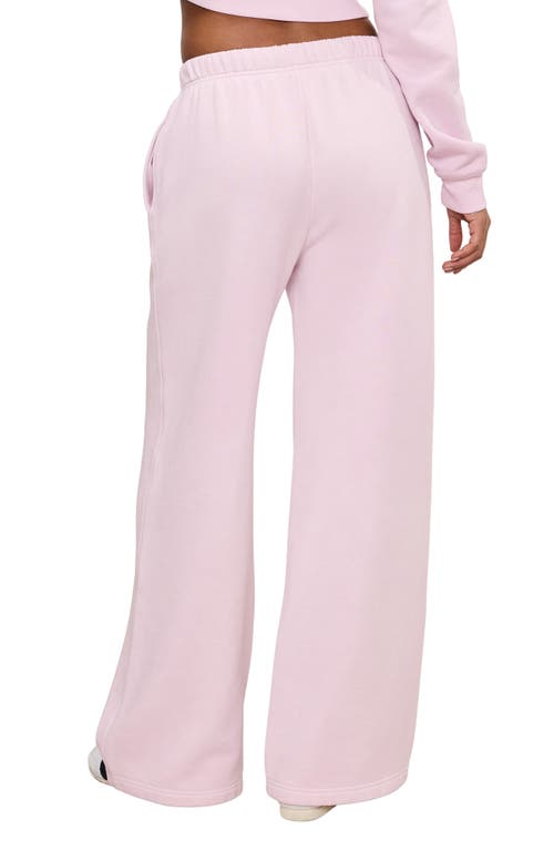 GOOD AMERICAN GOOD AMERICAN BRUSHED FLEECE WIDE LEG SWEATPANTS 
