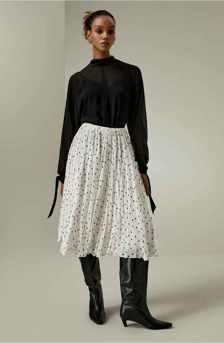 Lilysilk Floaty Batwing Sleeve Blouse Set, Alternate, color, Black