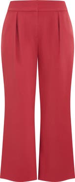 City Chic Tori Pleat Wide Leg Pants