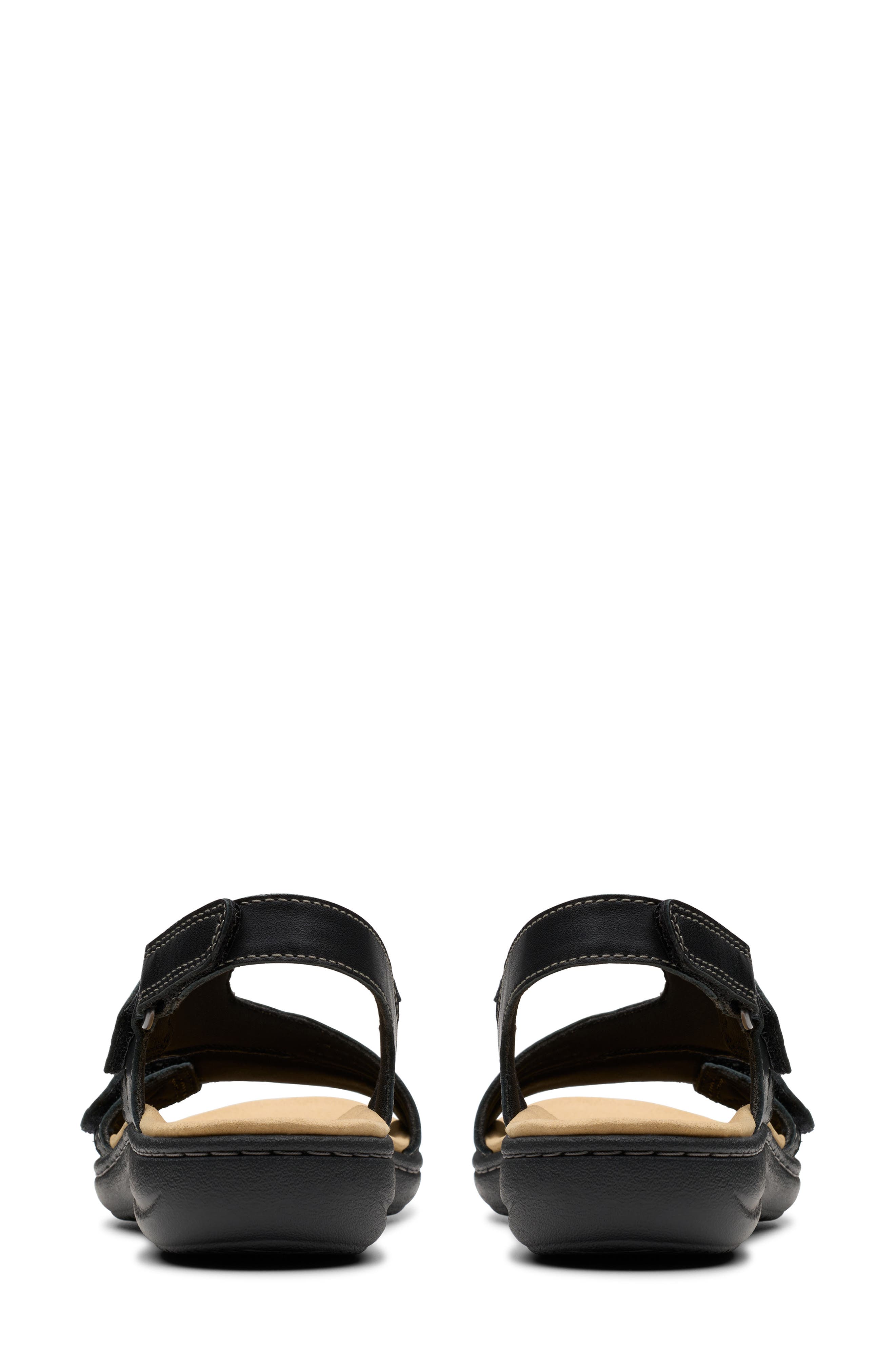 Clarks<sup>®</sup> Laurieanne Faye Sandal, Alternate, color, Black Leather