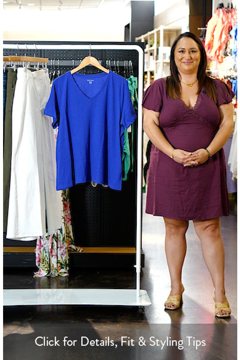 Easy V-Neck Organic Cotton Slub T-Shirt video