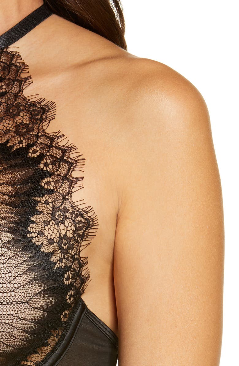 Oh La La Cheri Liliana Mesh & Lace Teddy, Alternate, color, 