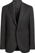 AllSaints Ryder Peak Lapel Black Stretch Wool Tuxedo Jacket