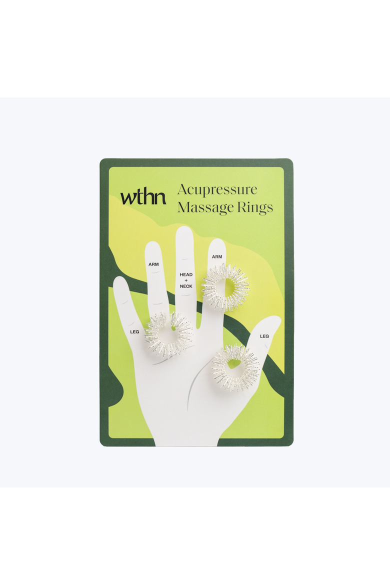 Acupressure Ring Set, Main, color, Silver