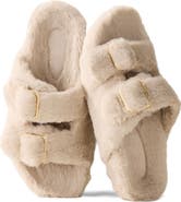 Haven Well Within Faux Fur Buckle Molded Slipper