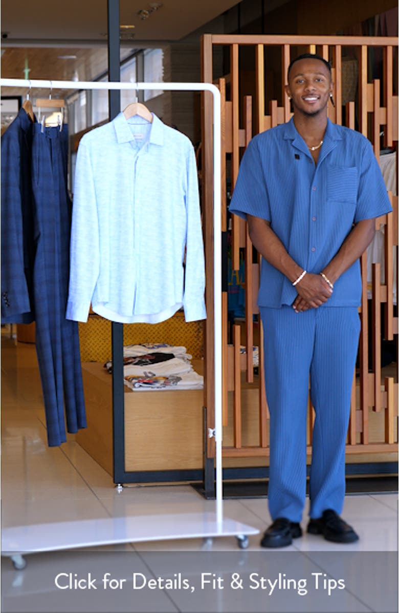 James OoohCotton<sup>®</sup> Space Dye Button-Up Shirt, sales video thumbnail