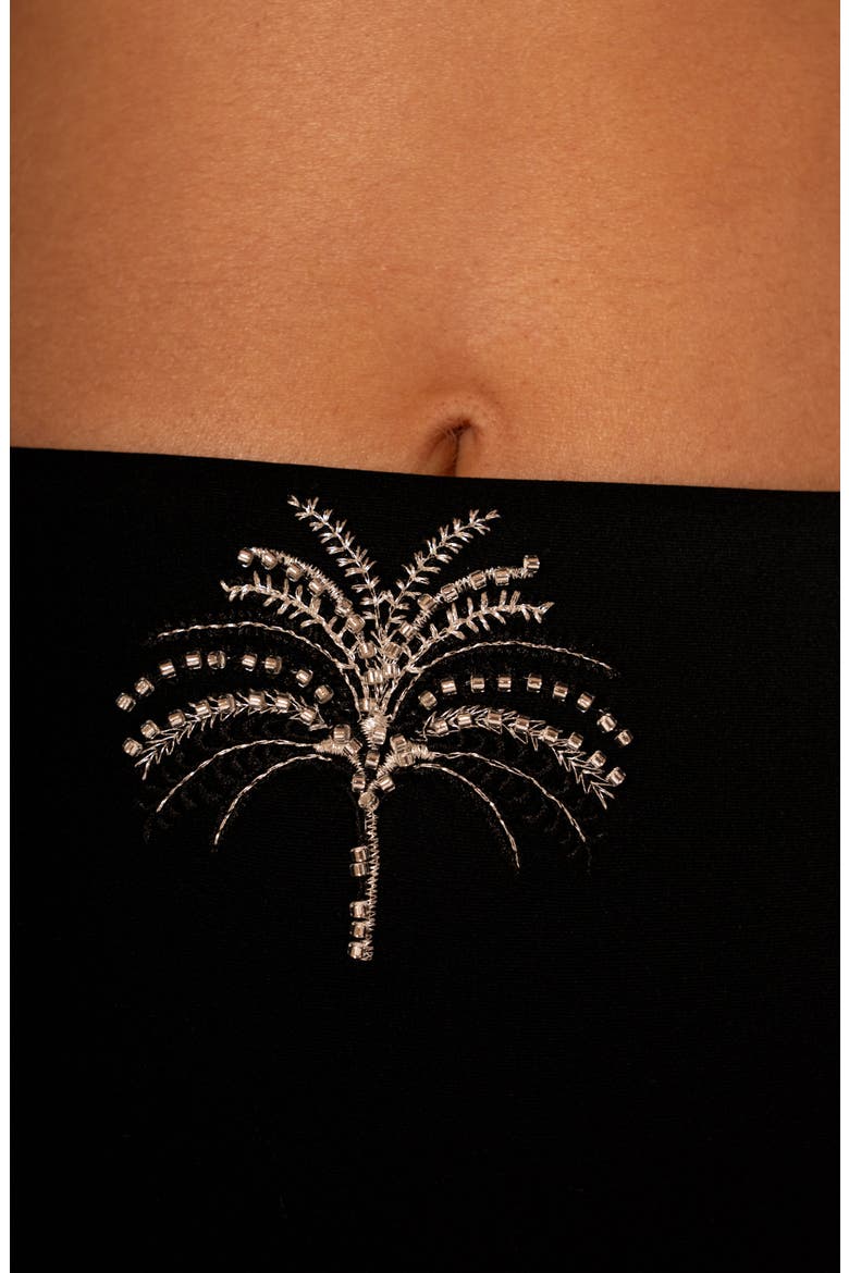 Midnight Palm Sully Reversible Bikini Bottoms, Alternate, color, BLACK