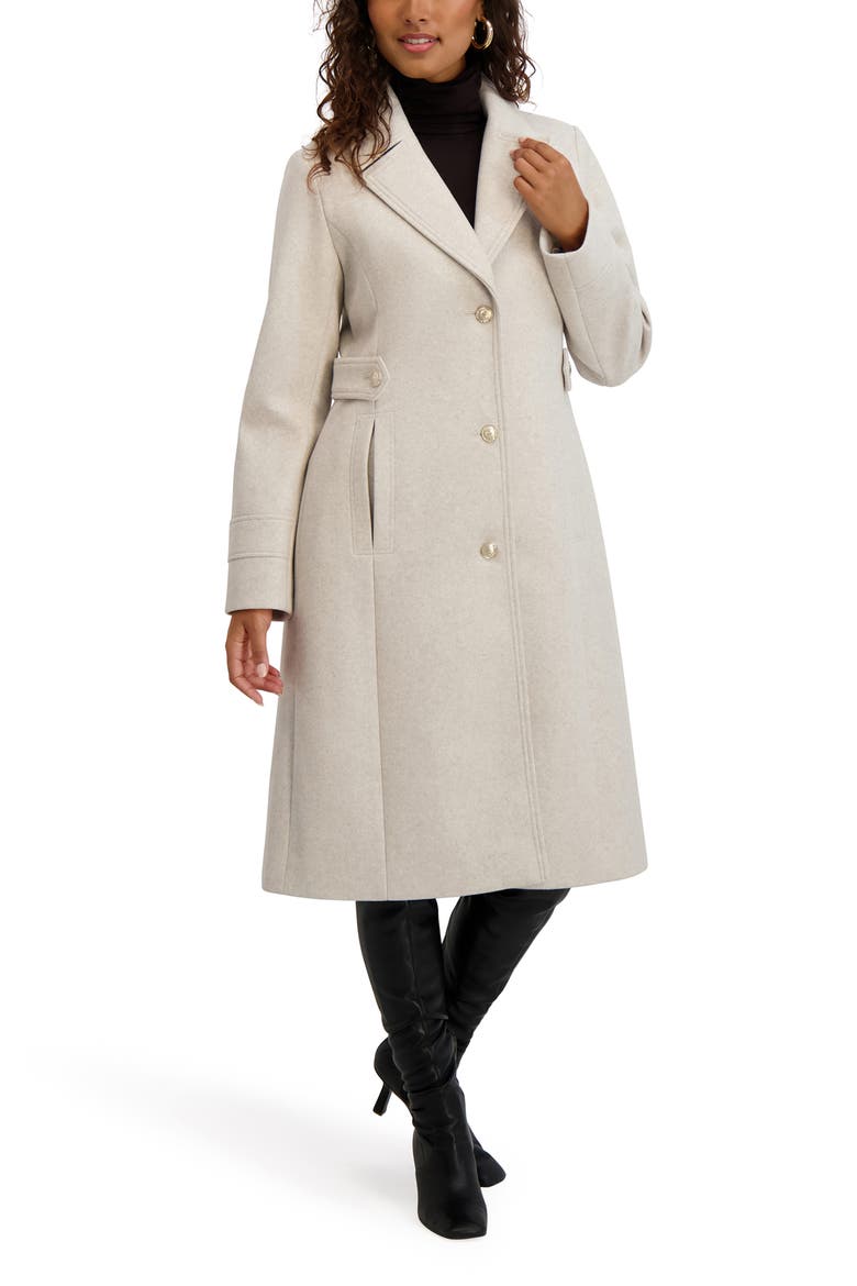 Belt Detail Coat, Alternate, color, OATMEAL HEATHER
