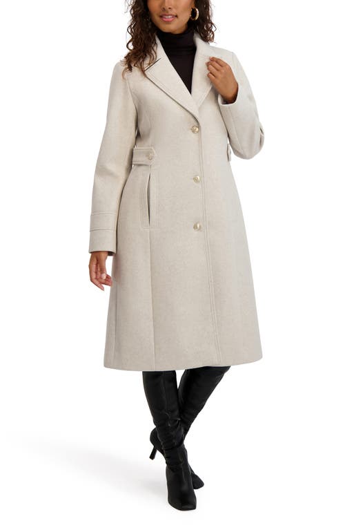Kensie Belt Detail Coat In Brown
