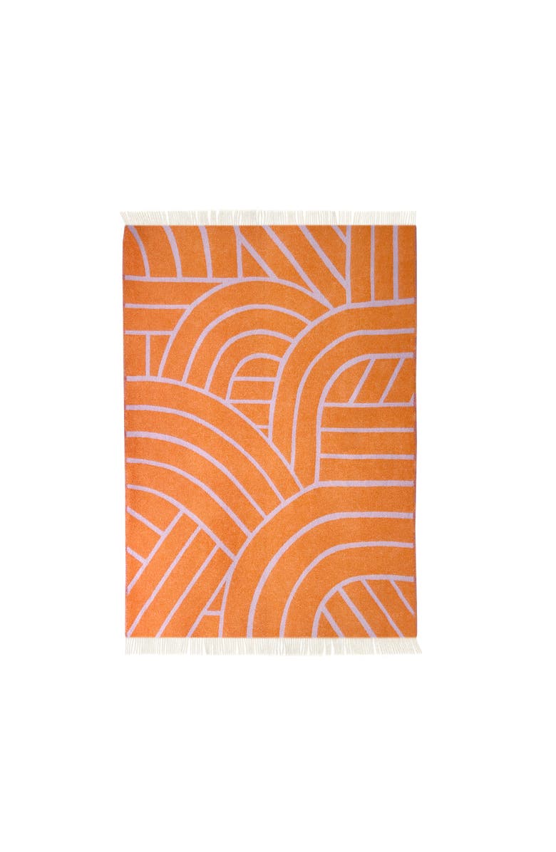 Maison Deux Blanket Lines Pink / Apple 4.25 X 6.5Ft, Alternate, color, Light/Pastel Purple