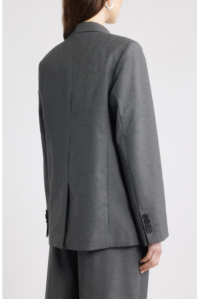 Heathered Boyfriend Blazer, Alternate, color, GREY MEDIUM CHARCOAL HEATHER