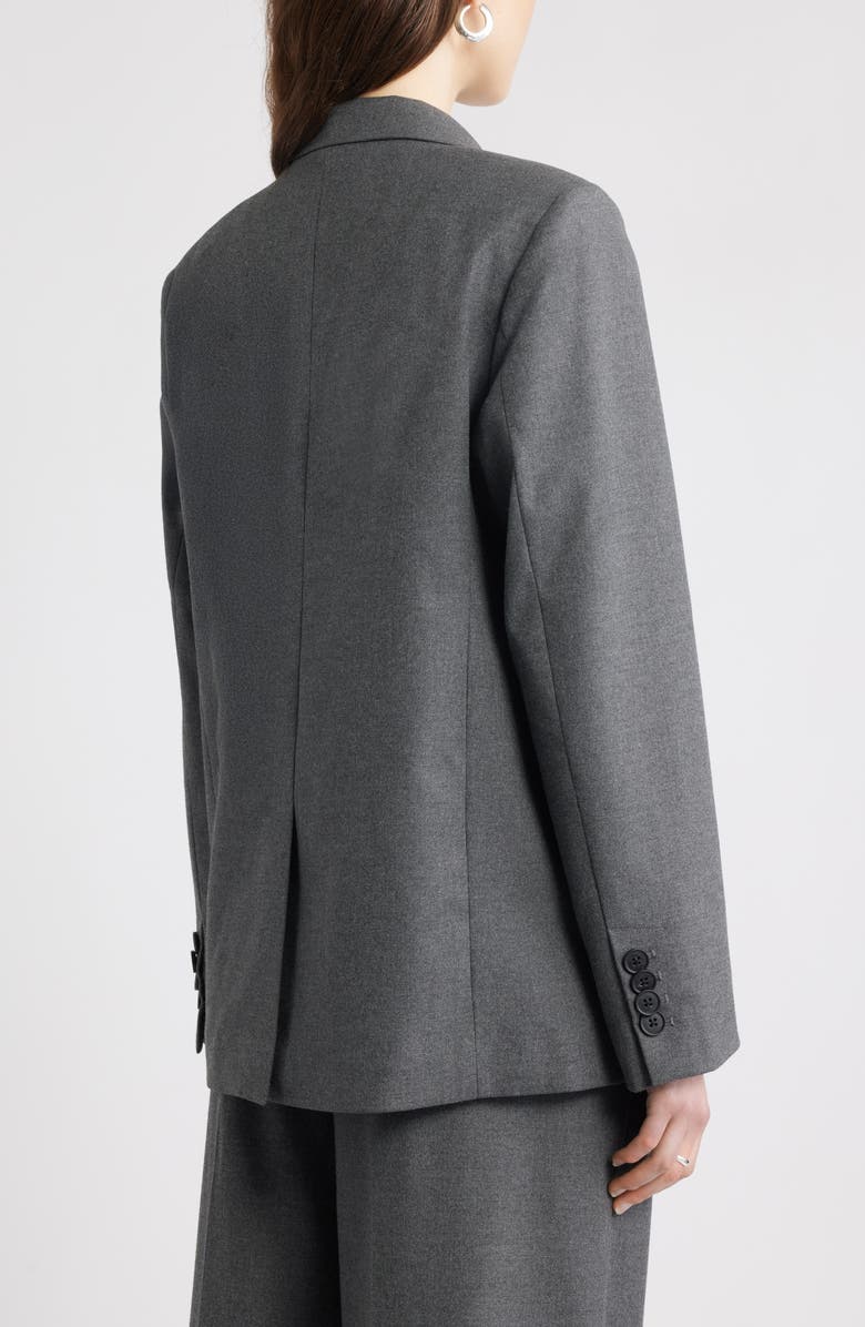 Nordstrom Heathered Boyfriend Blazer, Alternate, color, Grey Medium Charcoal Heather