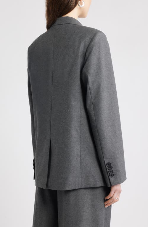 Nordstrom Heathered Boyfriend Blazer In Gray