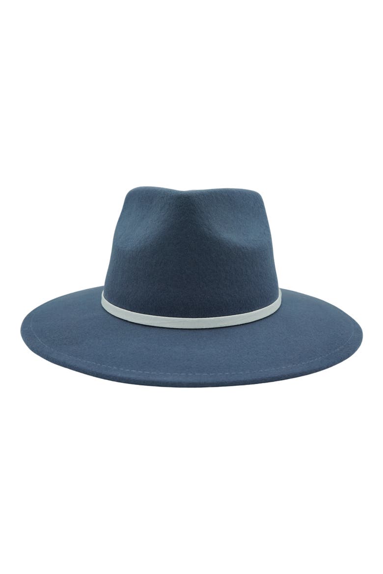 Wool Fedora, Main, color, DENIM BLUE