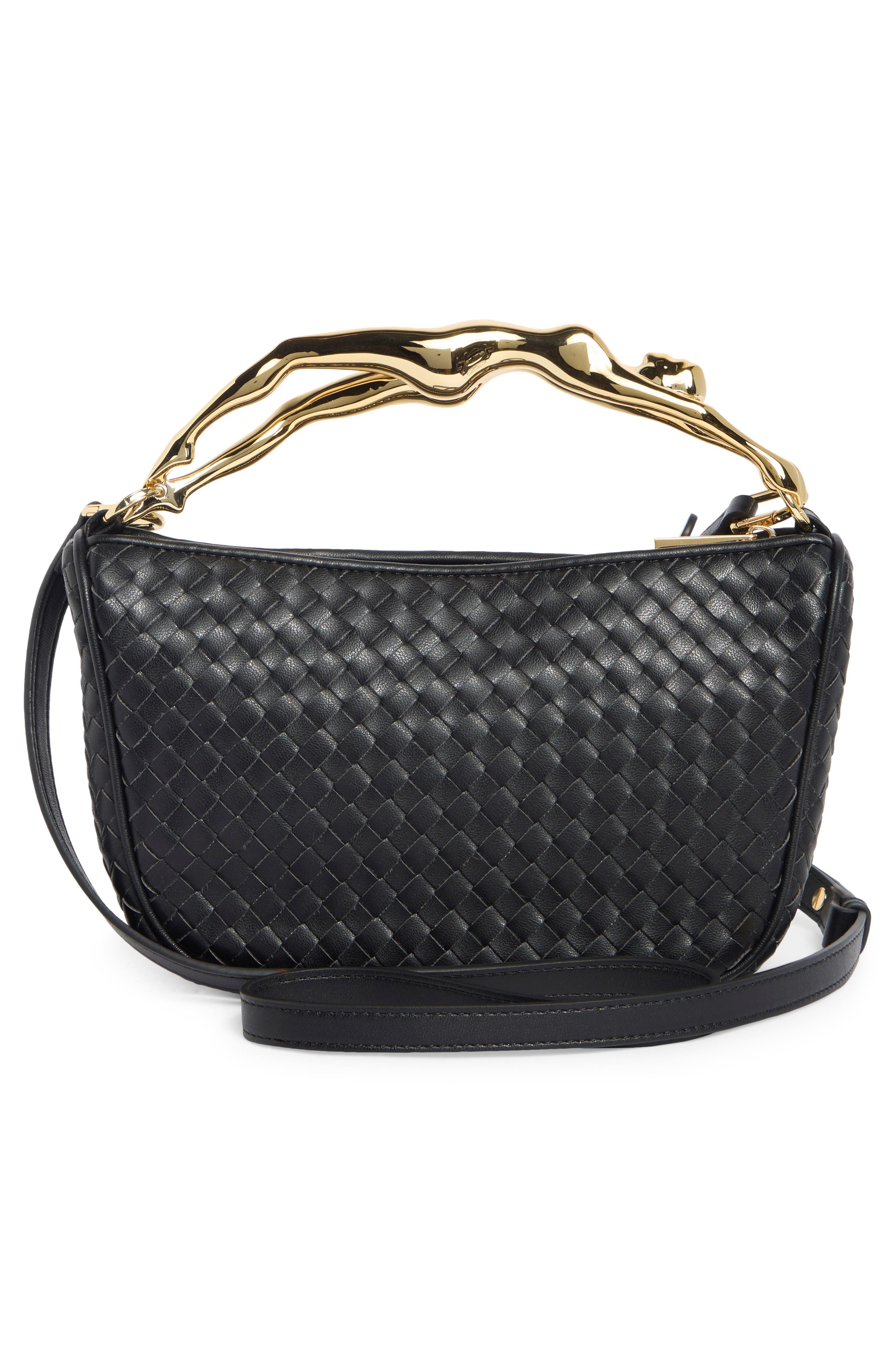 Jenny Woven Faux Leather Handbag