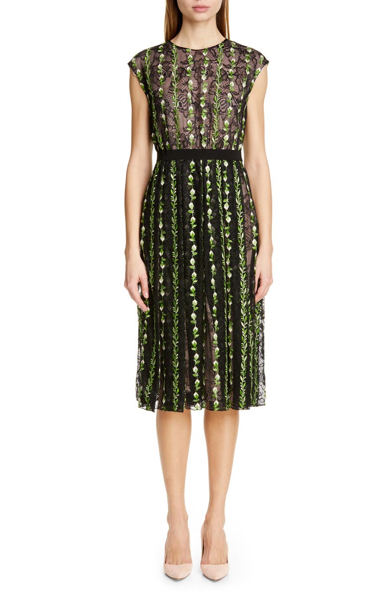 Giambattista Valli Floral Lace Cocktail Dress, Main, color, 