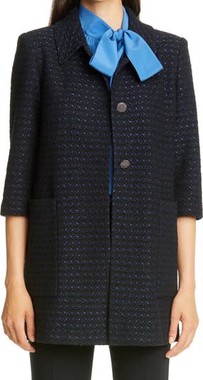 St. John Collection Inlay Bouclé Tweed Knit Jacket | Nordstromrack