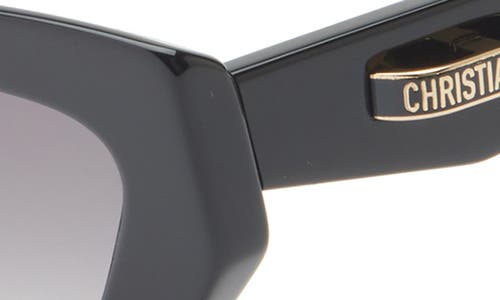 Dior C B6i 56mm Gradient Cat Eye Sunglasses In Black